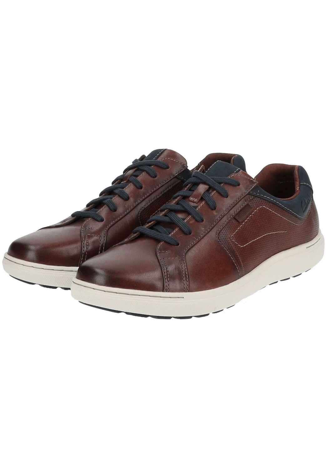 Кроссовки кожаные с лейблом мужские CLARKS, цвет Mahogany Leather — фото 4
