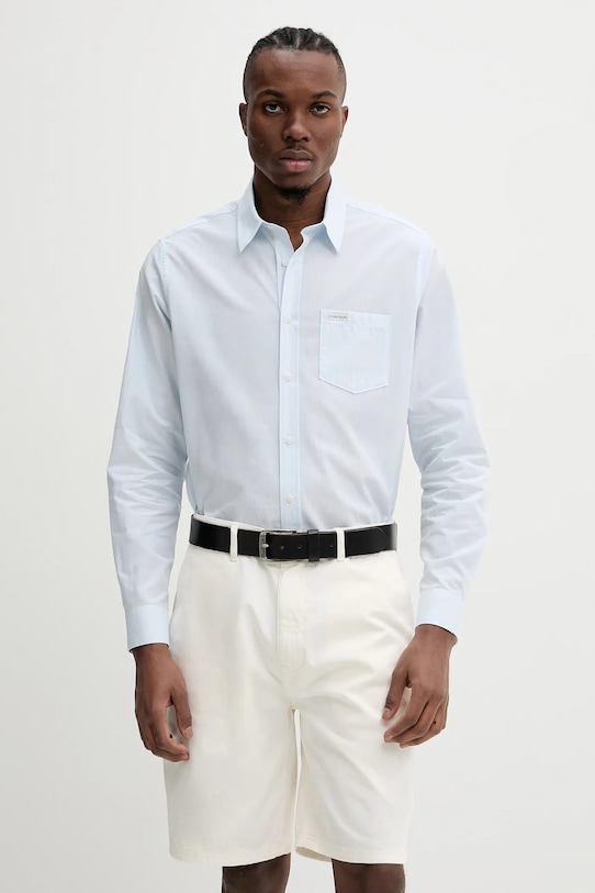 

Хлопковая рубашка Guess Jeans, синий