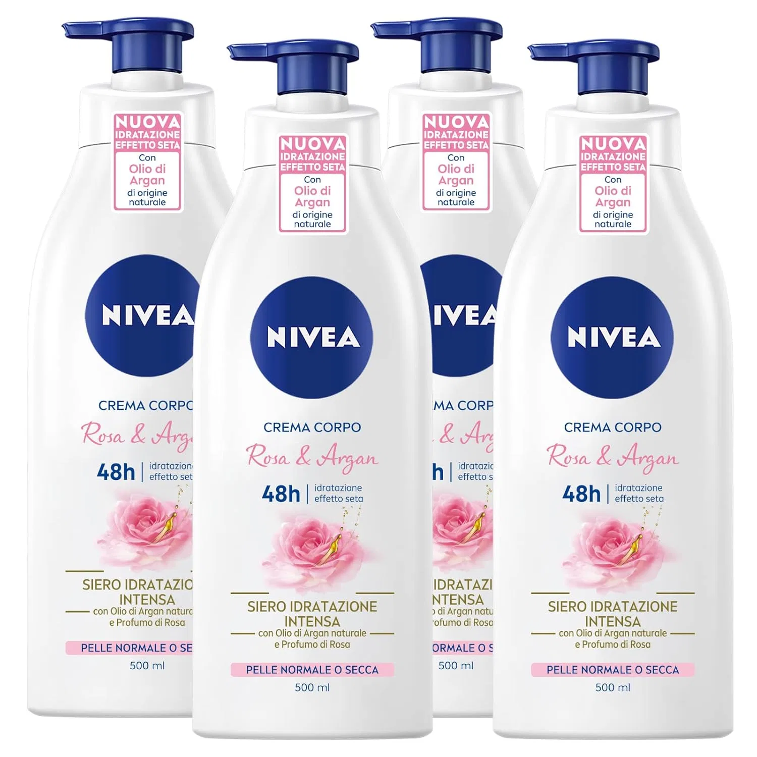Крем для тела Pink & Argan от Nivea, 500 мл (4 шт.) Beiersdorf