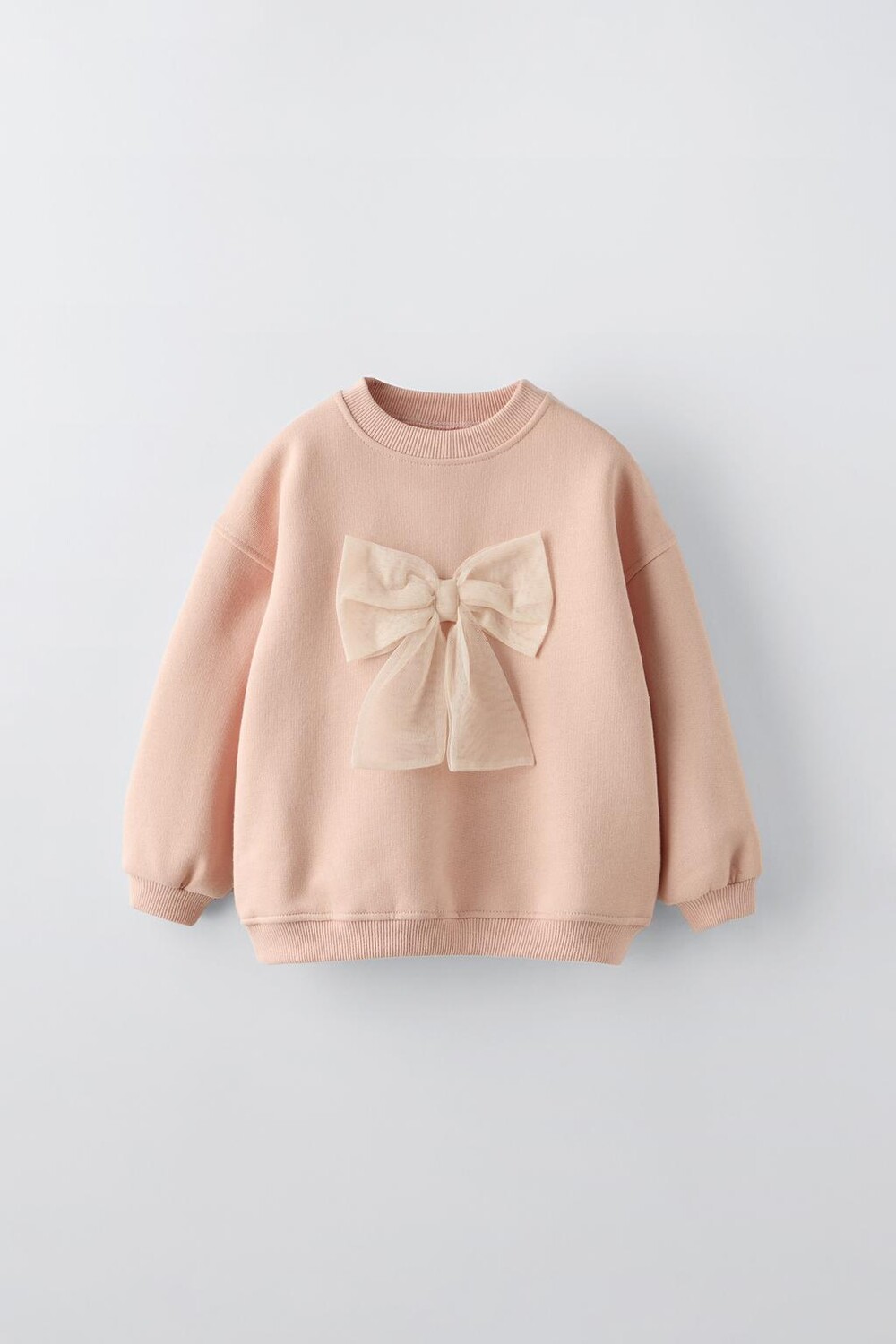 

Толстовка с бантом ZARA, розовый