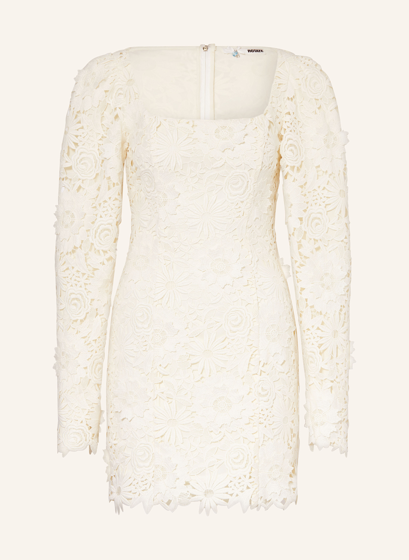 

Кружевное коктейльное платье Rotate, бежевый
