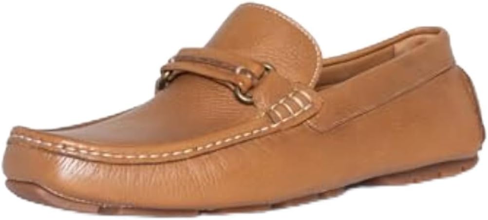 

Мужские слипоны Donald Pliner Donnie Driver - классические туфли-лоферы для мужчин, стелька с эффектом памяти, мужские обувь, удобные нарядные туфли Donald J Pliner, Saddle - Tumbled Calf