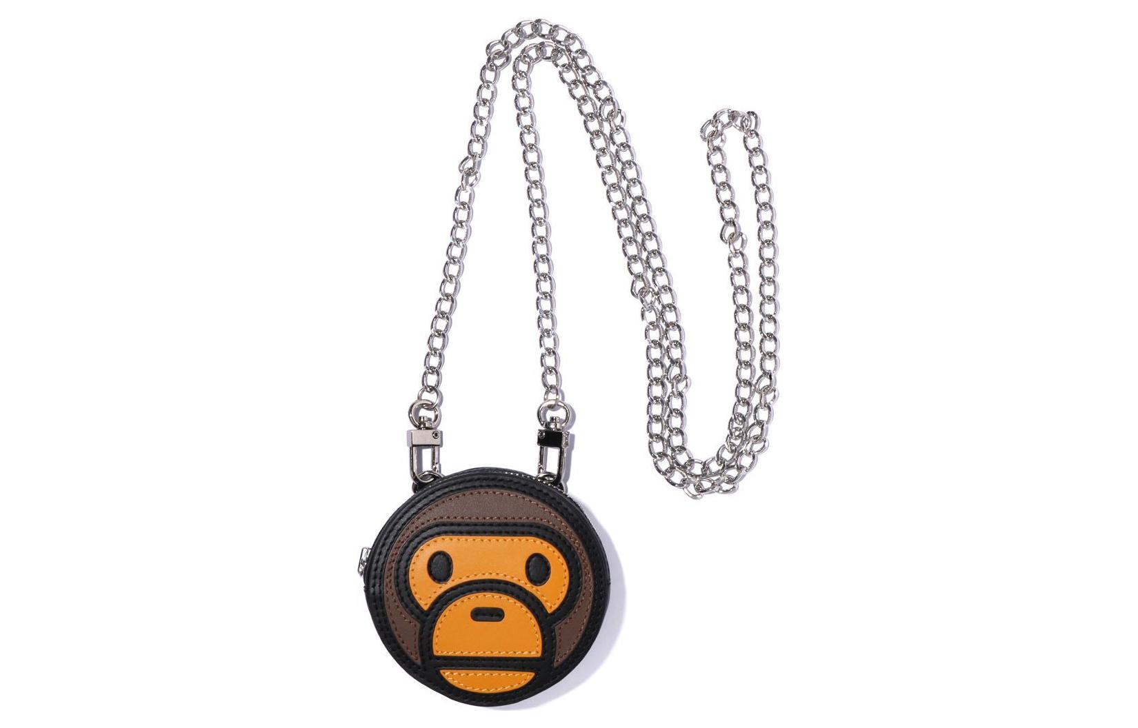 

A BATHING APE Сумка-тоут Bape Baby Milo Face Mini через плечо коричневая