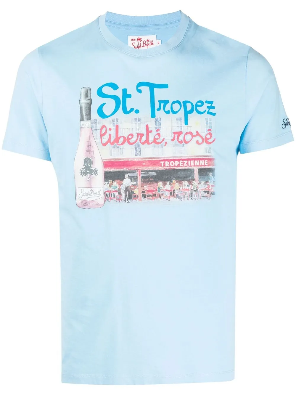 

Футболка с принтом St Tropez MC2 SAINT BARTH, синий