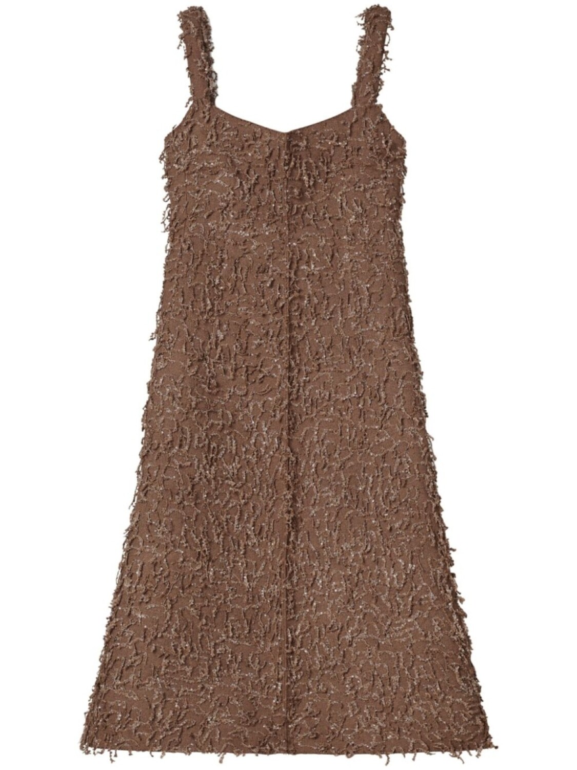 

Платье с пайетками Tory Burch, коричневый