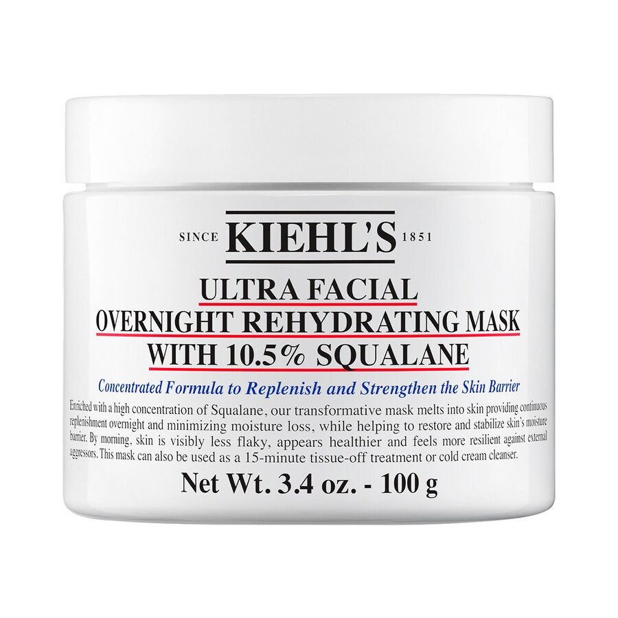 

Ультраувлажняющая ночная маска для лица Ultra Facial с 10,5% скваланом Kiehl's Since 1851, 3.4 oz/100 mL