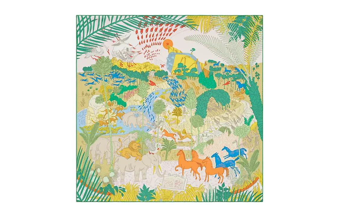 

HERMES Шёлковый шарф Multicolor, Multicolor