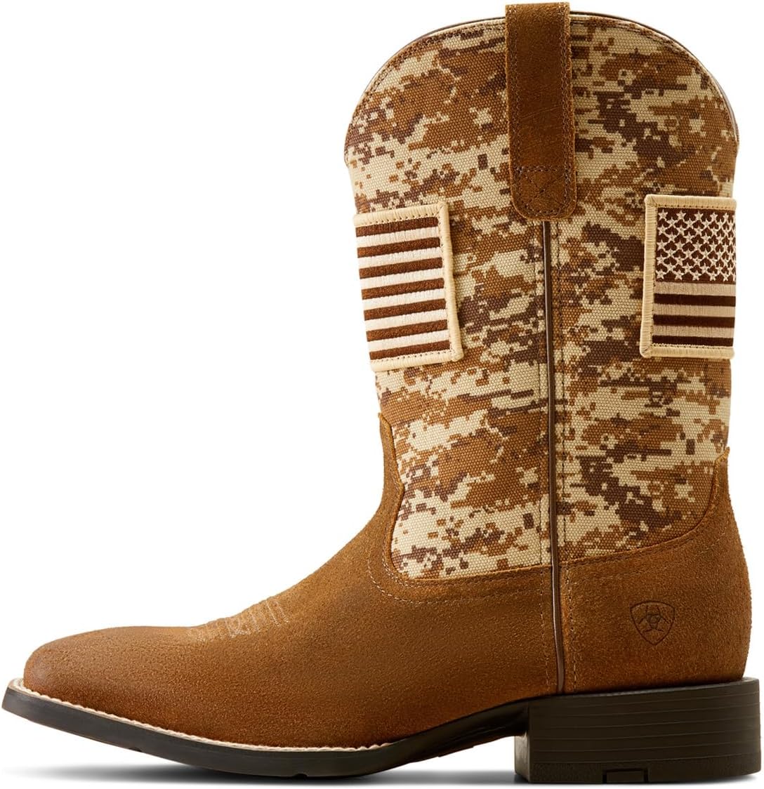 Мужские спортивные вестерн-бутсы ARIAT Patriot, мокко — фото 4