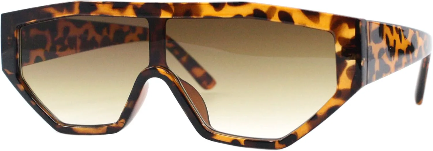 

Солнцезащитные очки PASTL унисекс с геометрическим дизайном, в стиле ретро, ​​модерн, футуристический стиль, защита от УФ-излучения 400, Tortoise (Brown)