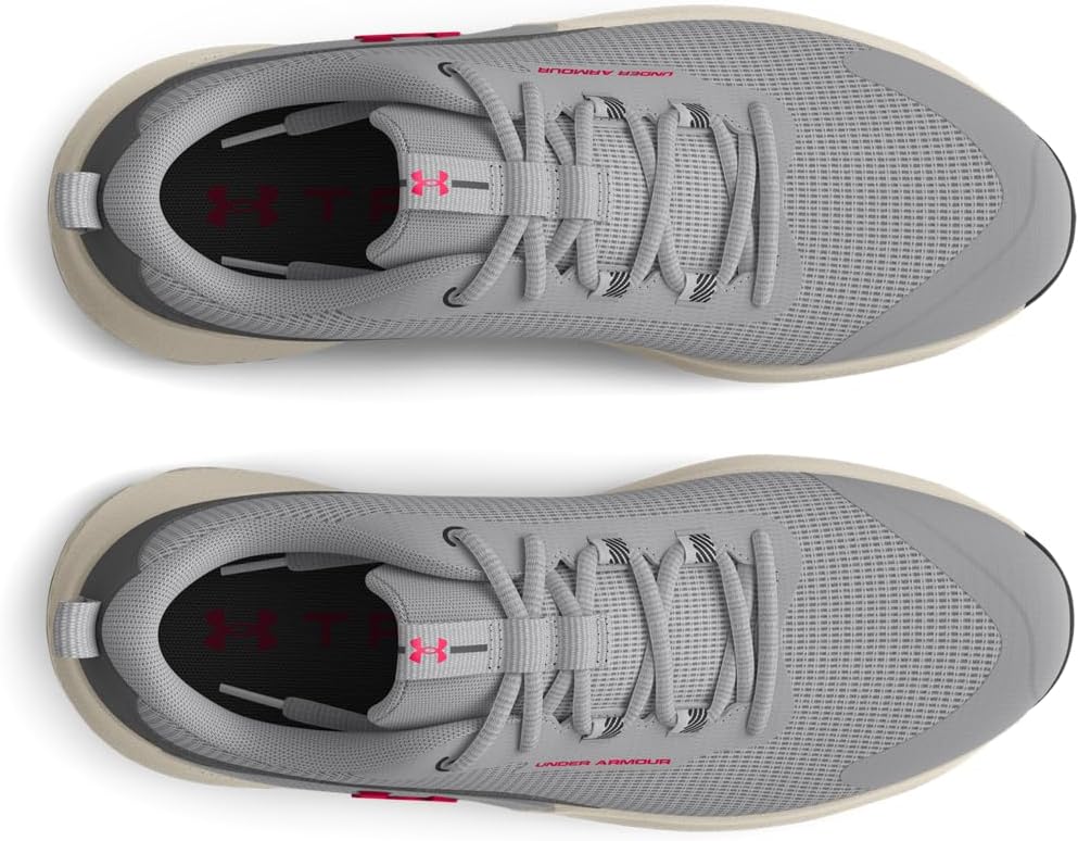 Under Armour Mens Dynamic Select, (102) Mod Gray/Castlerock/Inferno Red — фото 4