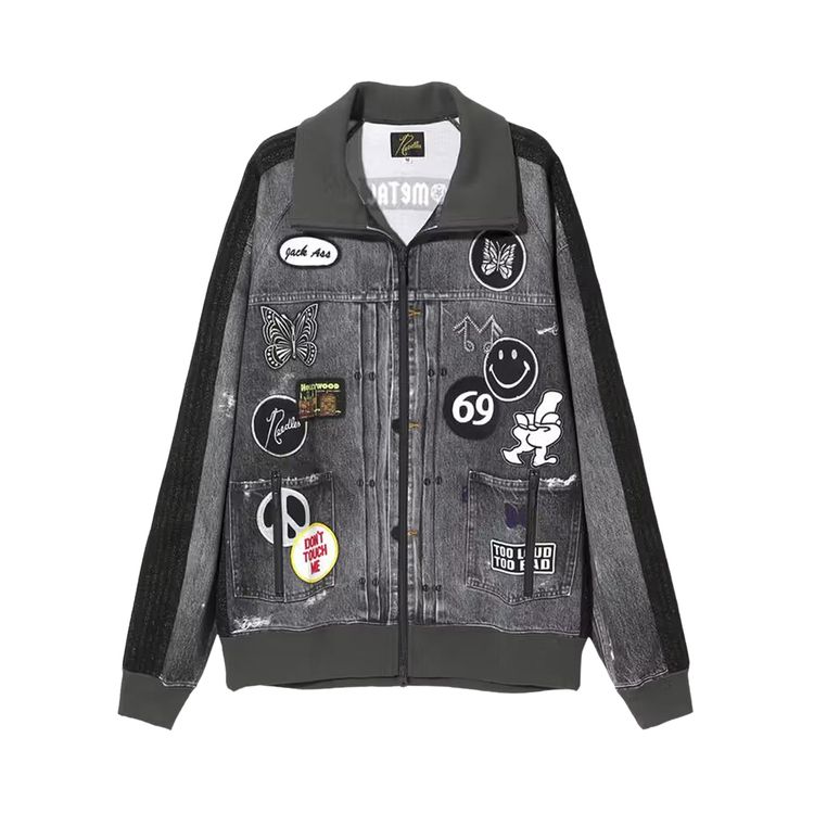 

Куртка Needles x Midnight Studios Track Jacket 'Black', черный