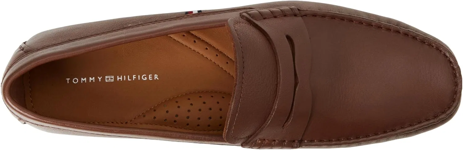 Мужские замшевые лоферы Tommy Hilfiger, Brown Winter Cognac — фото 3