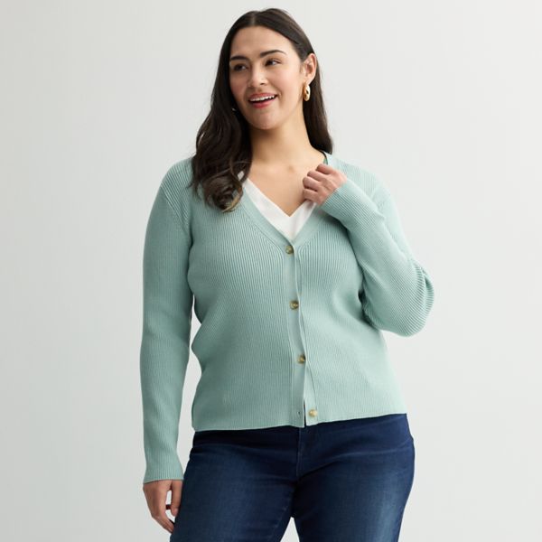 

Кардиган с рельефной резинкой для полных Nine West, цвет hanover blue