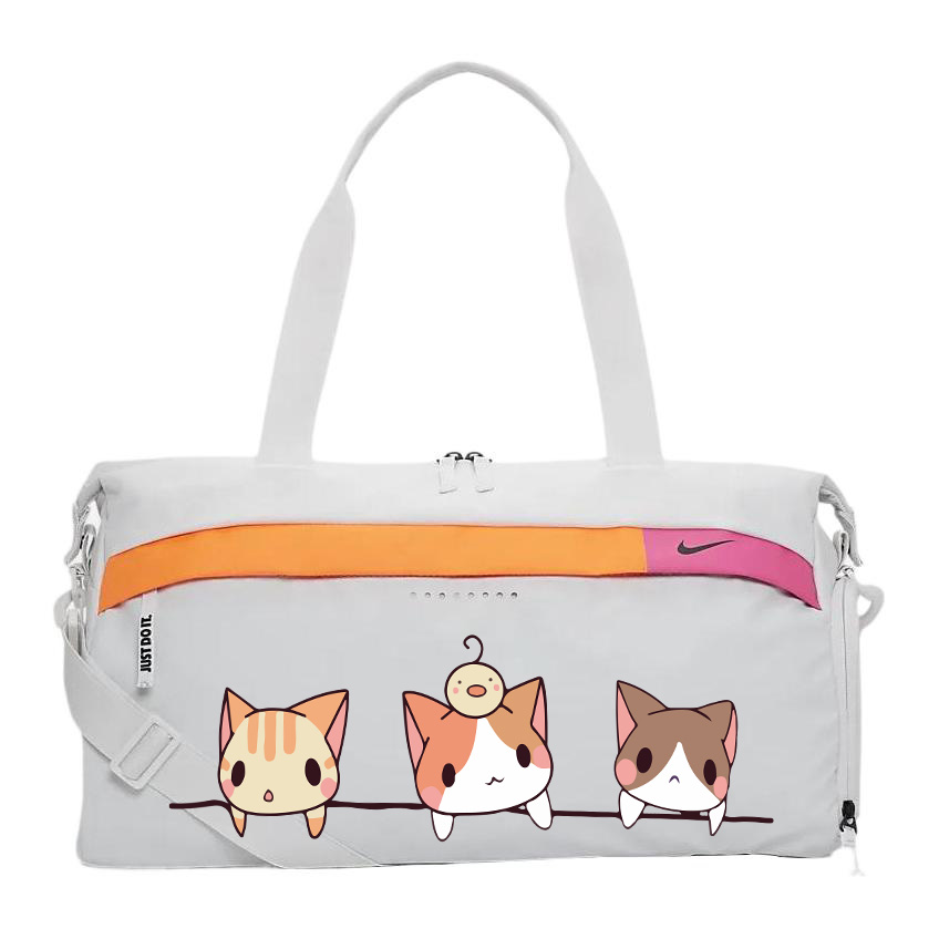 

Nike Полиэстеровый узорчатый наплечный рюкзак унисекс белый, 3 Pack Kitten