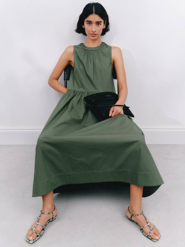 

Макси-платье без рукавов HUSH, цвет Khaki Green