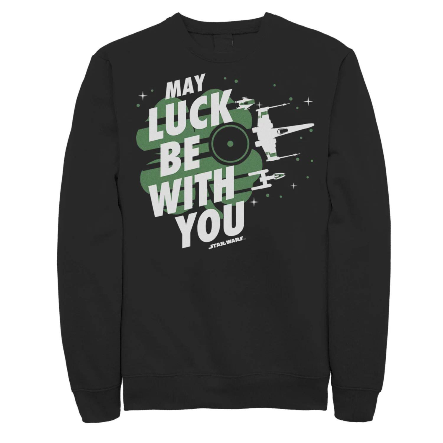 

Мужской свитшот St. Patty's Star Wars May Luck Be With You Licensed Character