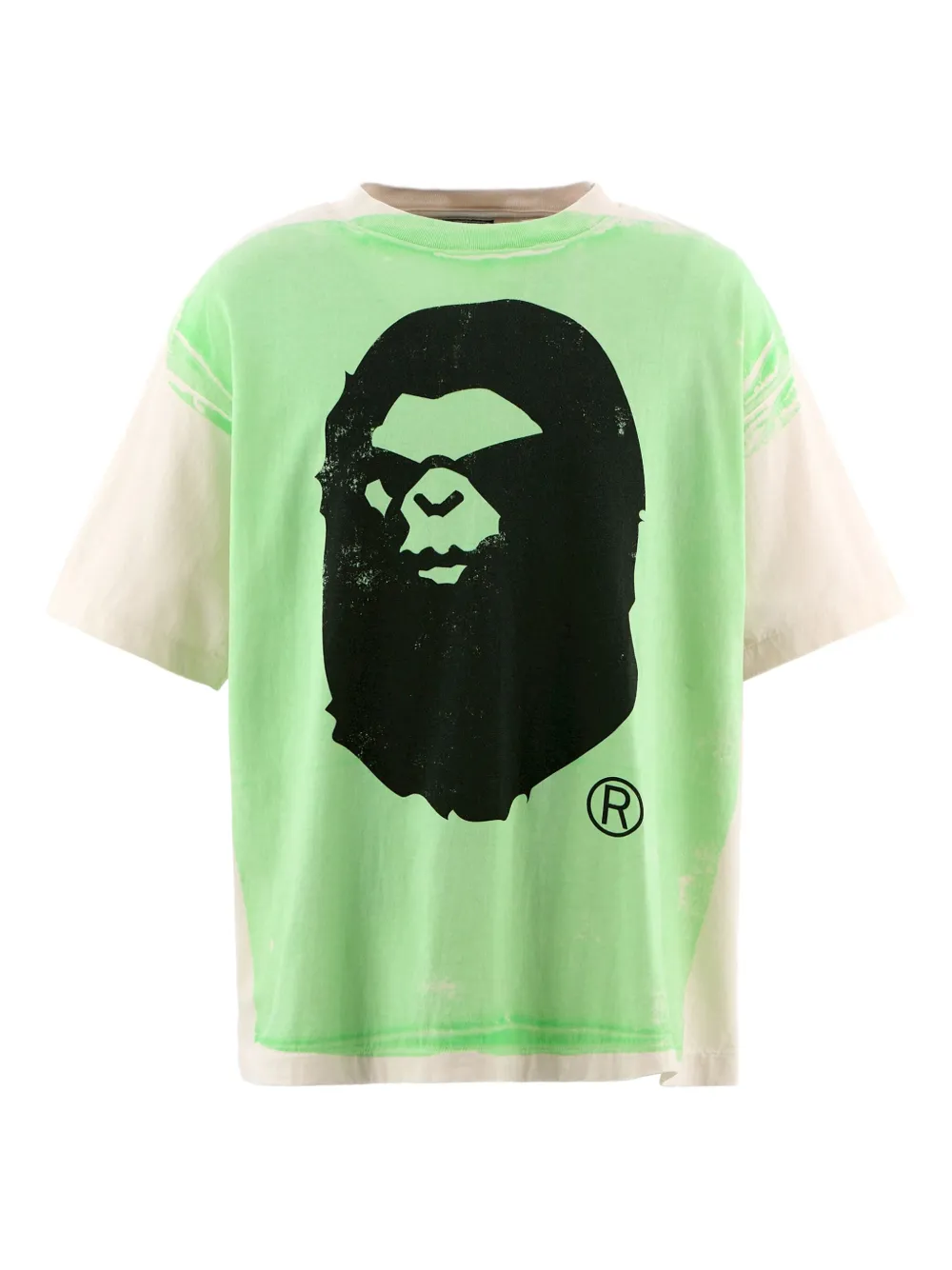 

Хлопковая футболка X Bape SAINT MXXXXXX, зеленый
