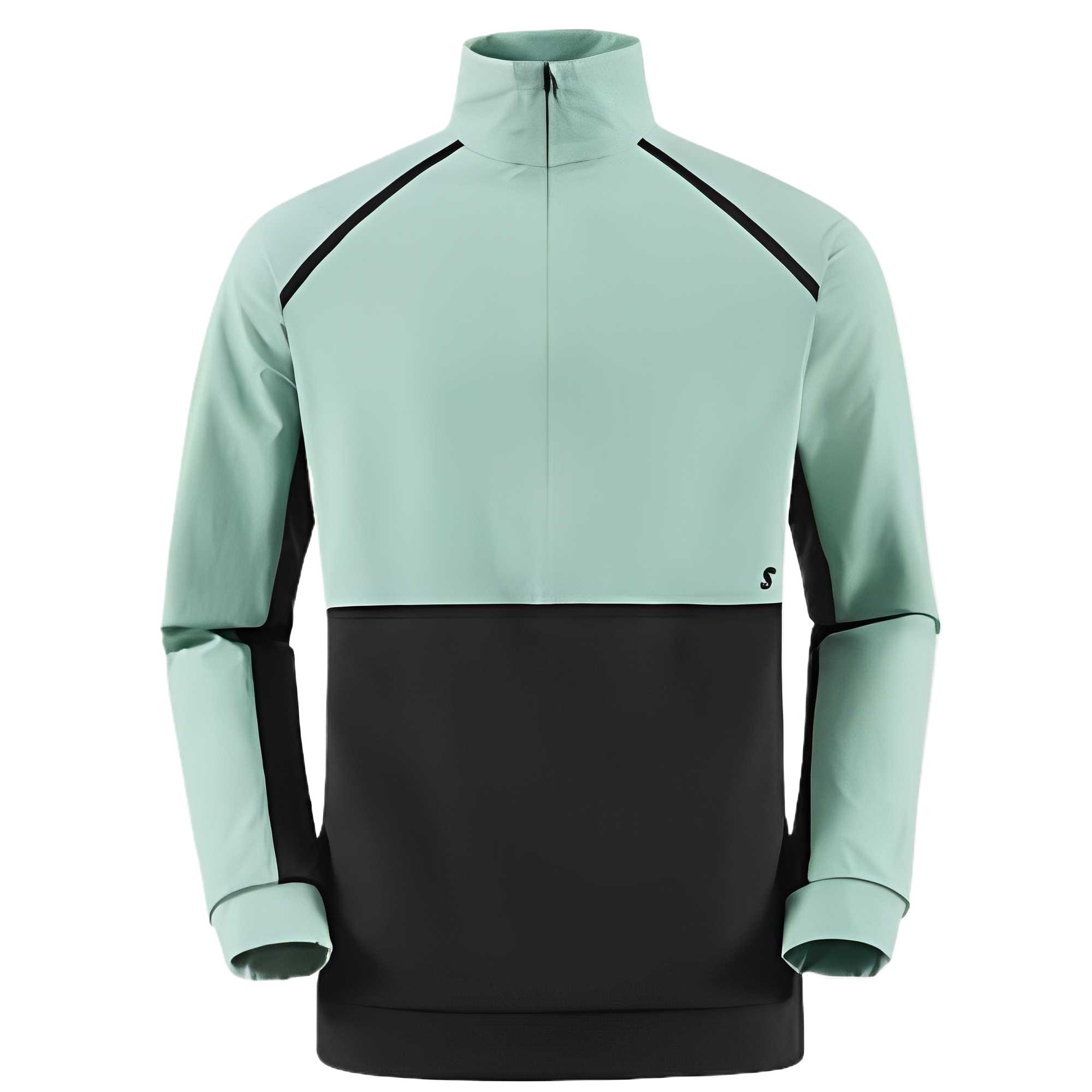 

SALOMON Толстовка SS25 Unisex Sea Wave Blue/Pitch Black, Черный, SALOMON Толстовка SS25 Unisex Sea Wave Blue/Pitch Black