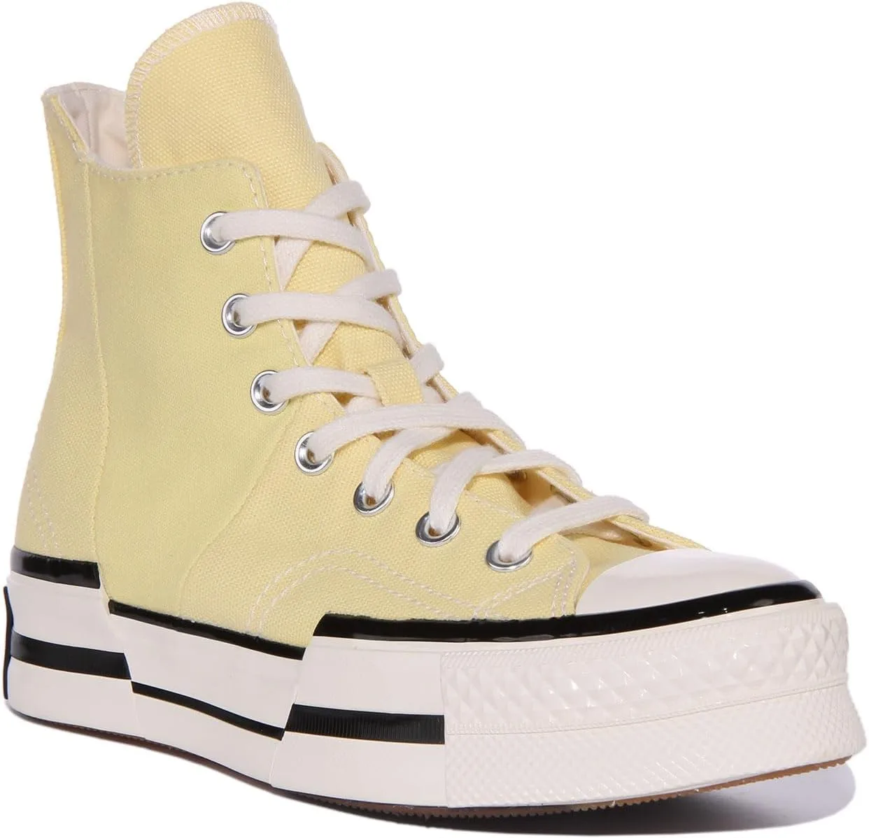 Мужские высокие кеды Converse A00740C Chuck 70 Plus на шнуровке, белый/черный