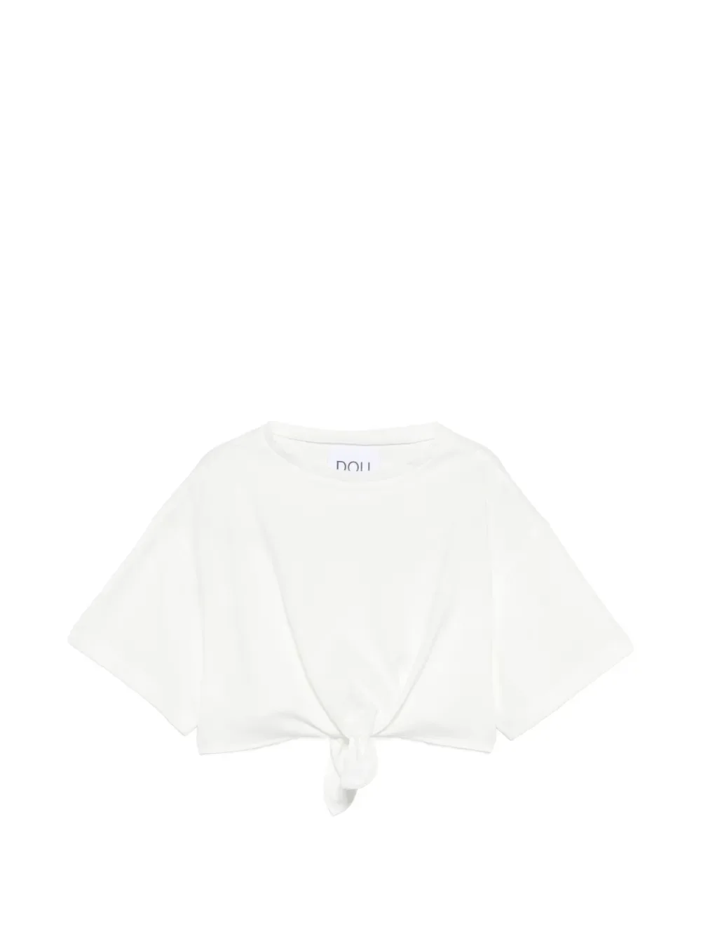 

Футболка с короткими рукавами и узлом Douuod Kids, белый