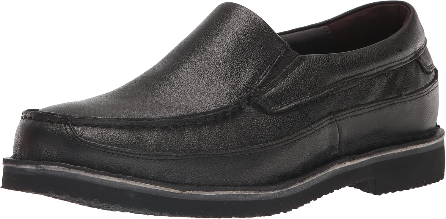 

Мужские туфли Propet Flynn Slip On Moc Toe - черные