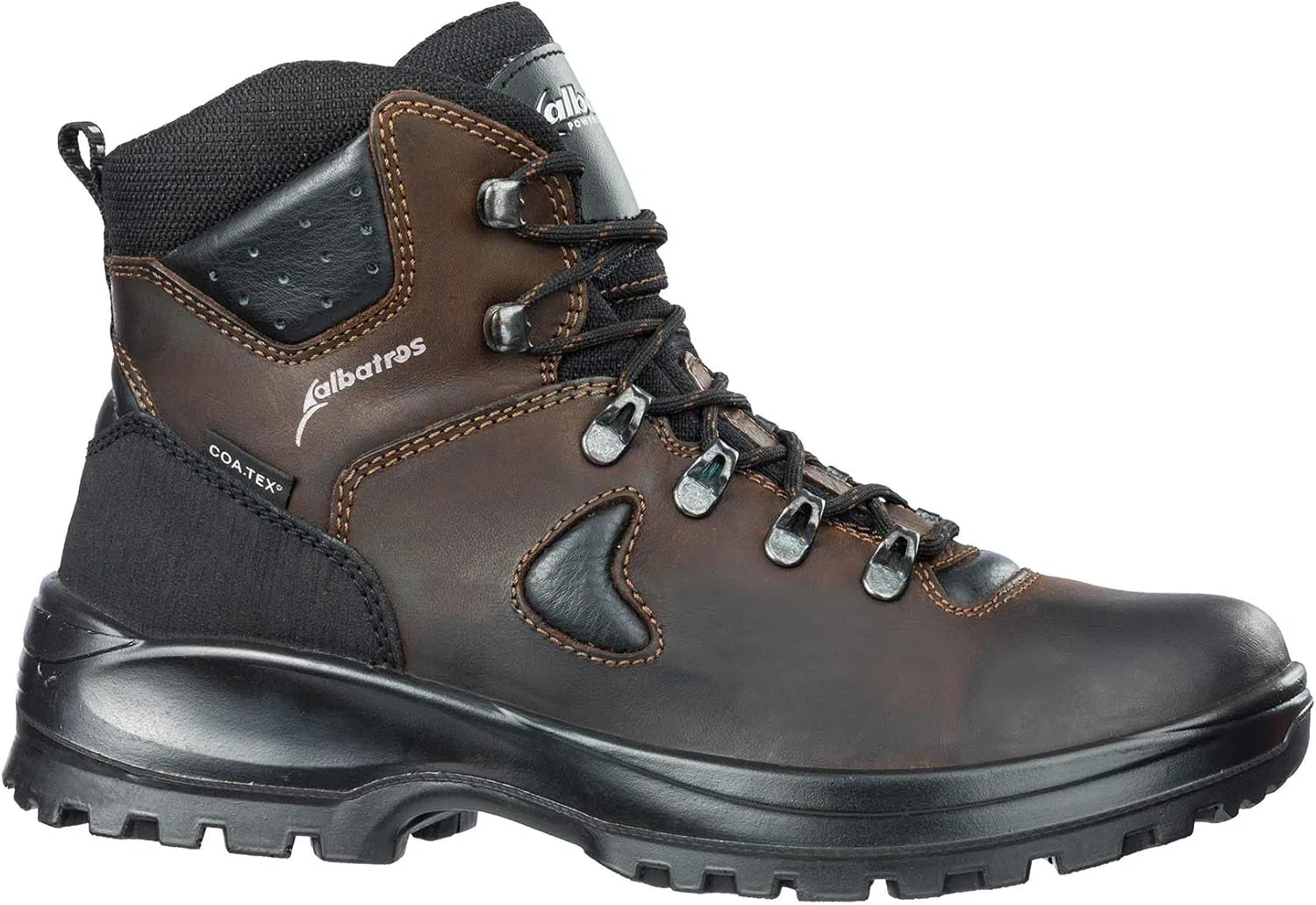 Треккинговые ботинки ALBATROS Mont Blanc CTX MID с мембраной Coa.Tex, водонепроницаемые и дышащие, мужской размер, коричневый