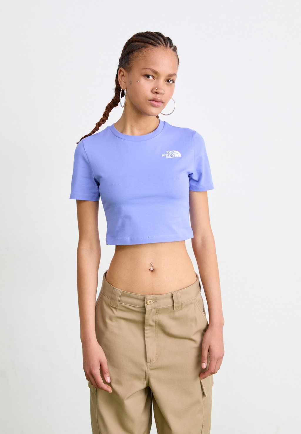 

Футболка с принтом CROP The North Face, синий