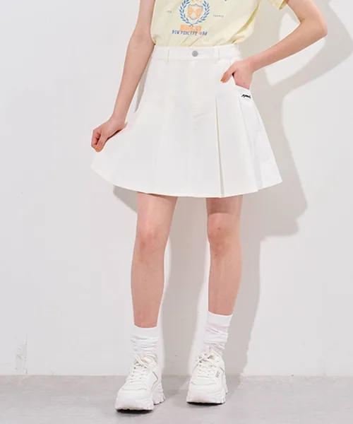 Детская юбка с таксами и контактным охлаждением Pom Ponette Junior off-white