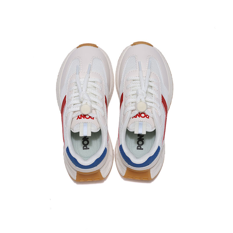 Современные детские кроссовки Lifestyle Kids Low-top Белый/Красный/Синий Pony, белый — фото 4