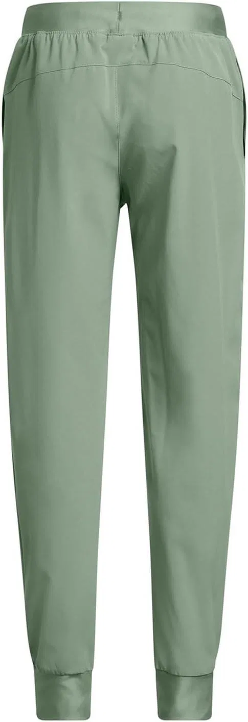 Детские спортивные брюки Under Armour Armoursport Woven Joggers, (348) Silica Green//White — фото 2