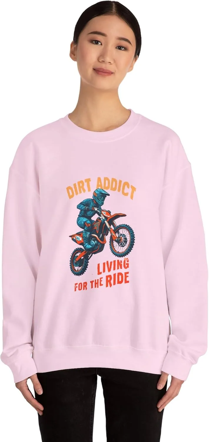 Толстовка Dirt Addict, Unisex Heavy Blend Crewneck — фото 4