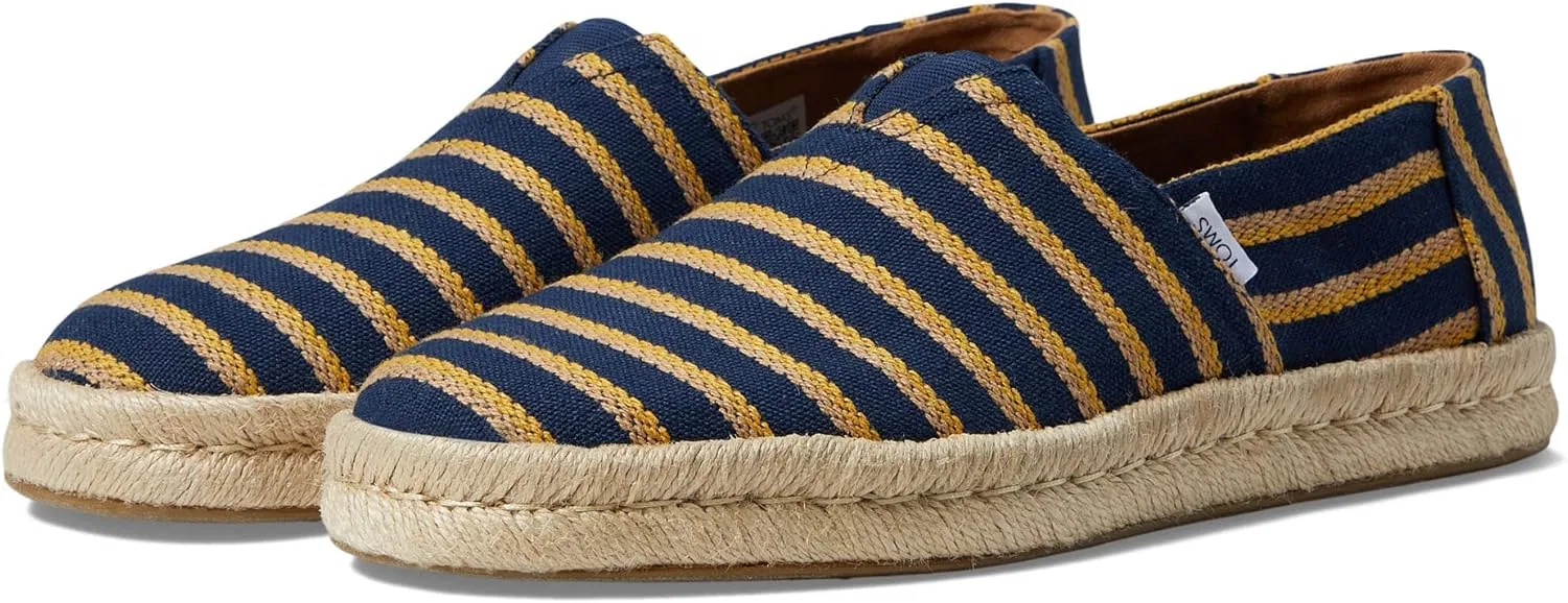 Лоферы с веревочным дизайном, TOMS, Navy Multi — фото 3