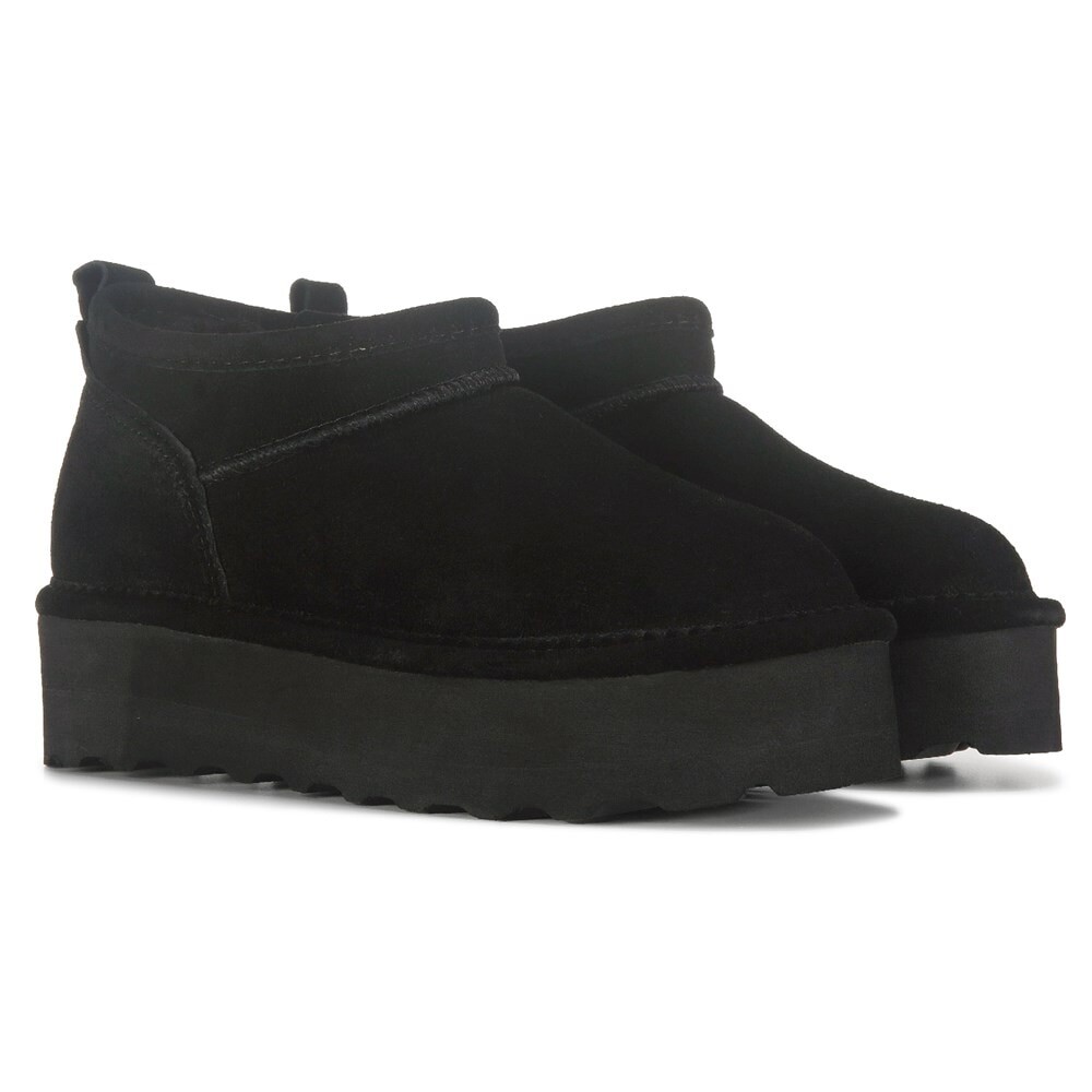 

Женские зимние ботинки на платформе Super Shorty в стиле ретро Bearpaw, черный