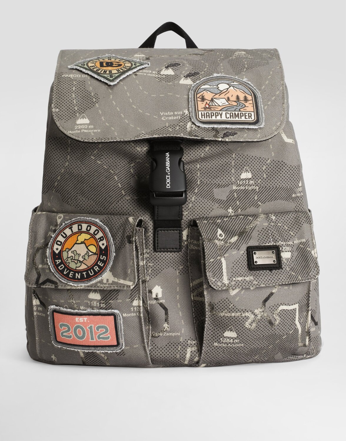 

Рюкзак из принтованного холста Dolce&Gabbana, мультиколор