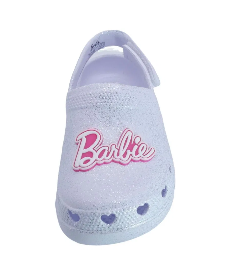 Детские сабо из ЭВА с регулируемым ремешком Barbie, белый — фото 4
