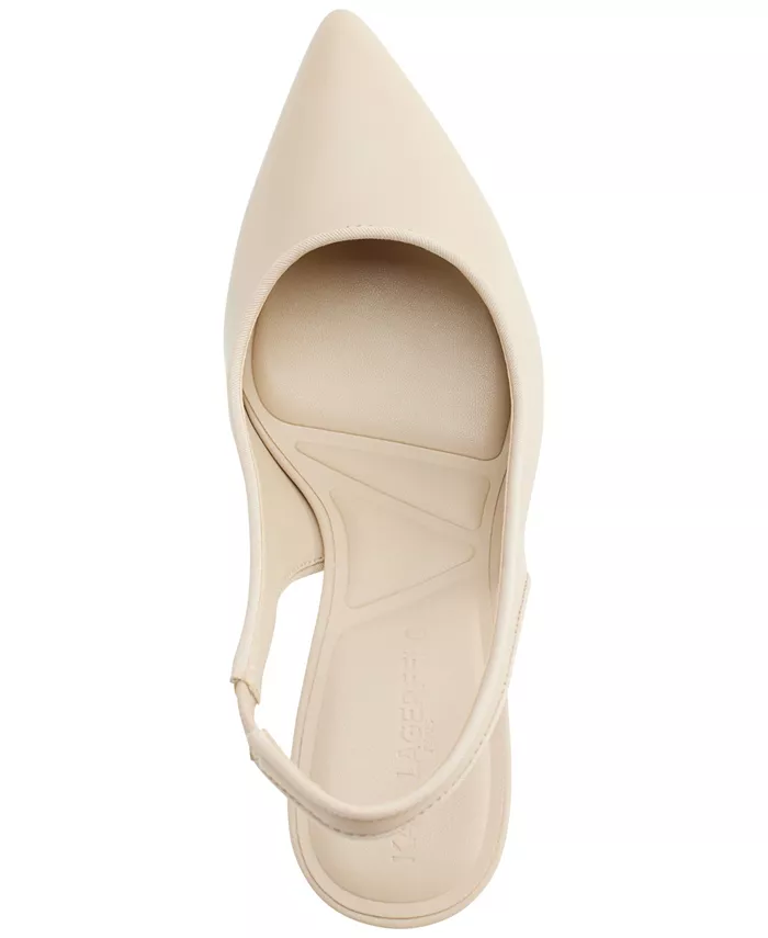 Женские туфли-лодочки Rosalyn Slingback KARL LAGERFELD PARIS, коричневый/бежевый — фото 4