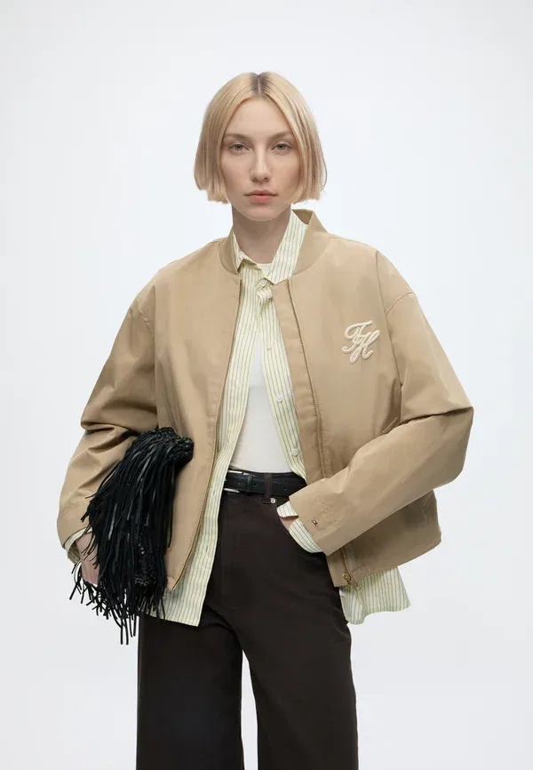 Куртка-бомбер Tommy Hilfiger, верблюжий — фото 4