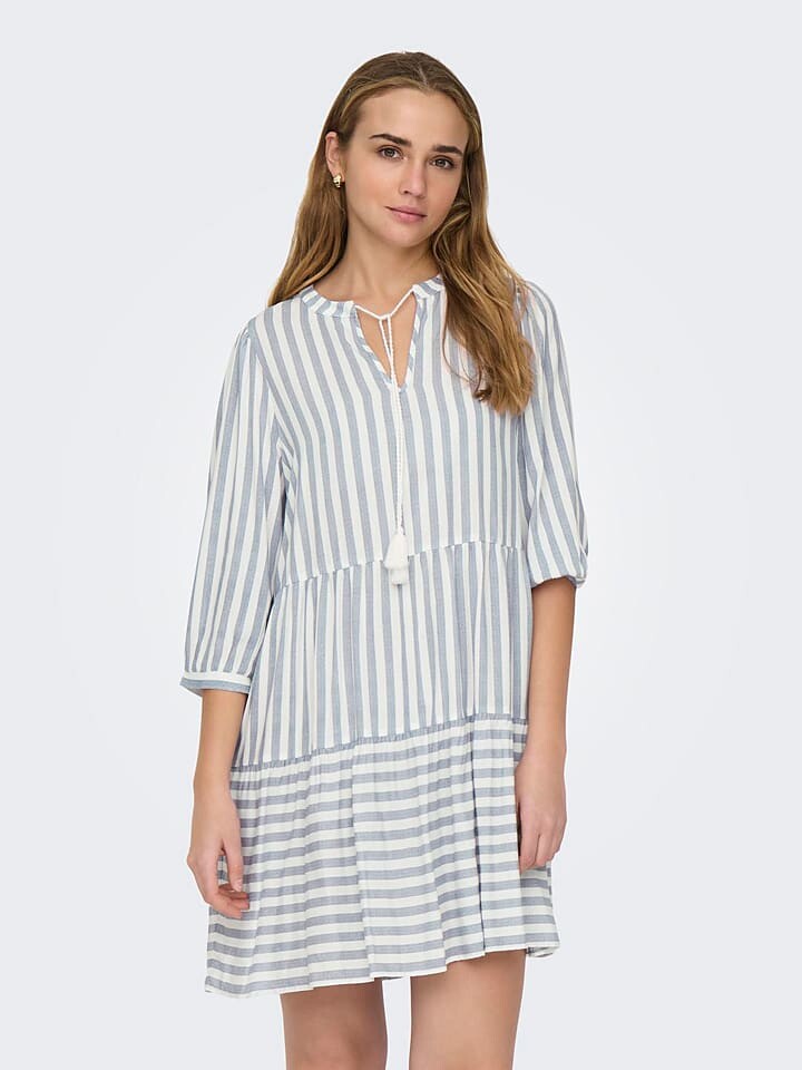 

Короткое платье ONLY Kaya, цвет blau/weiß