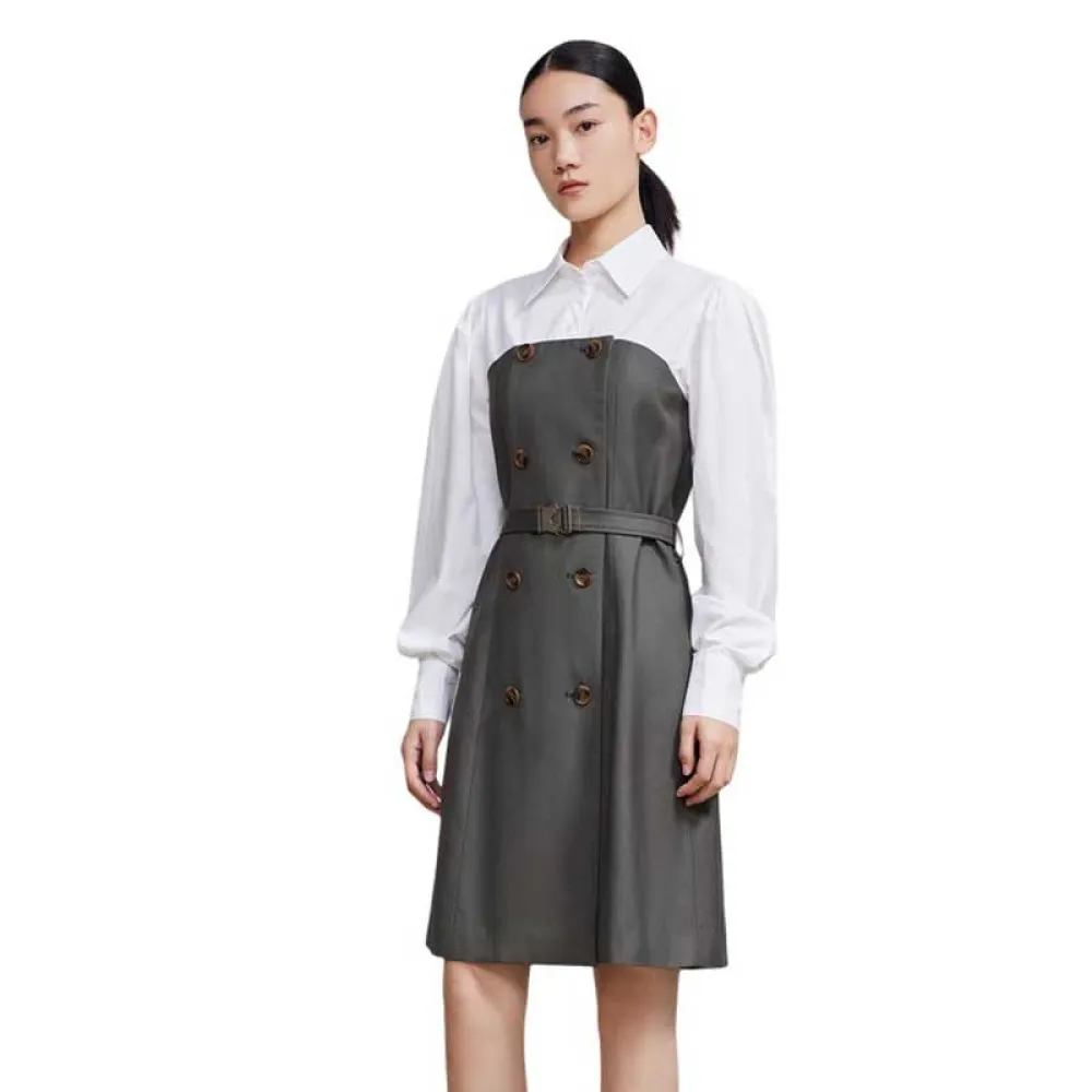 

Платье Lily Vintage Bubble long sleeve long, серый