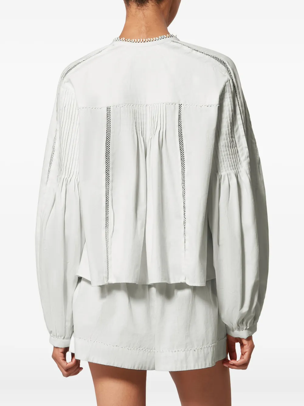 Кружевная рубашка Cubraly с оборками Isabel Marant, белый — фото 4