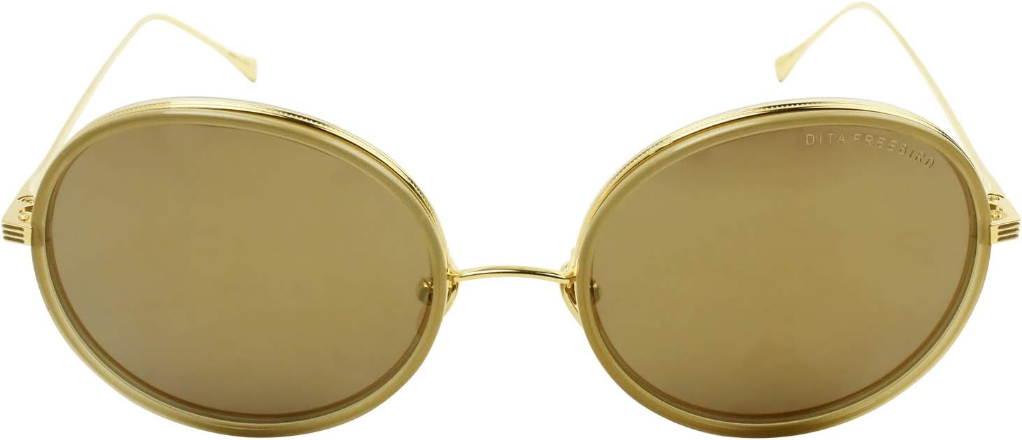 

Солнцезащитные очки Dita 21012-C-BRN-GLD-54 FREEBIRD, светло-коричневые, кристально-кремовые, 18-каратное золото с золотистым покрытием и антибликовым покрытием, 554 мм, Light Brown Crystal-cream-18k Gold