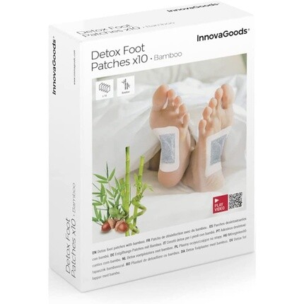 

Детокс-пластыри для ног бамбуковые с натуральными ингредиентами, способствующие отдыху и хорошему самочувствию, упаковка из 10 шт., Innovagoods, Серый, Детокс-пластыри для ног бамбуковые с натуральными ингредиентами, способствующие отдыху и хорошему самоч