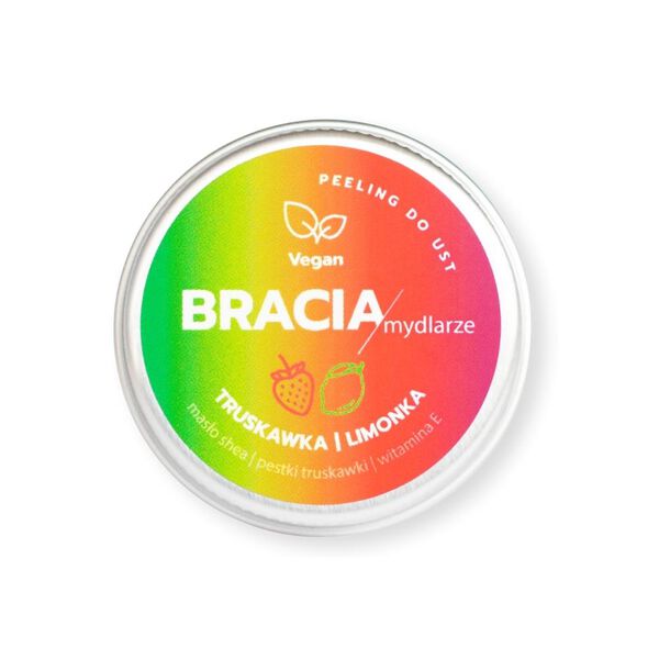 

Скраб для губ с клубникой и лаймом, 15 г Bracia Mydlarze