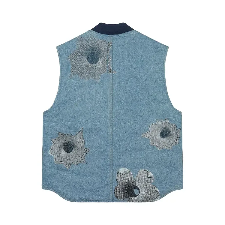 Жилет Supreme x Nate Lowman Work Vest 'Denim', синий — фото 2