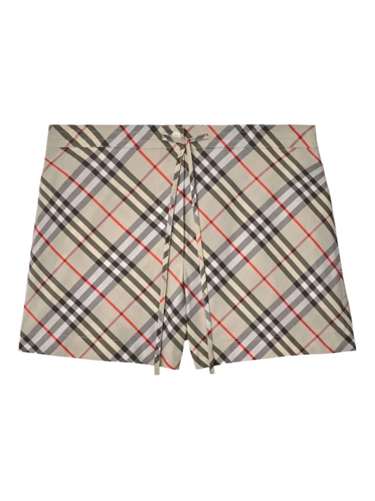 

Клетчатые хлопковые шорты Burberry, нейтральный