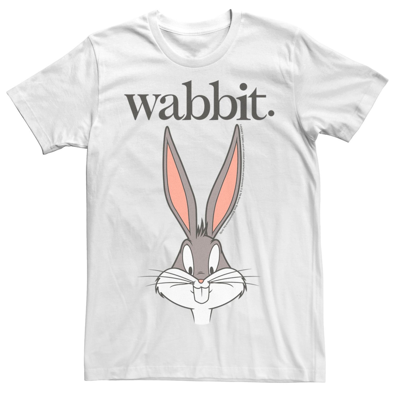 

Мужская футболка с портретом Buggs Bunny Wabbit Licensed Character