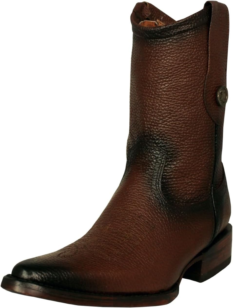 

Мужские коричневые ковбойские сапоги Texas Legacy Western из кожи с молнией и носком J