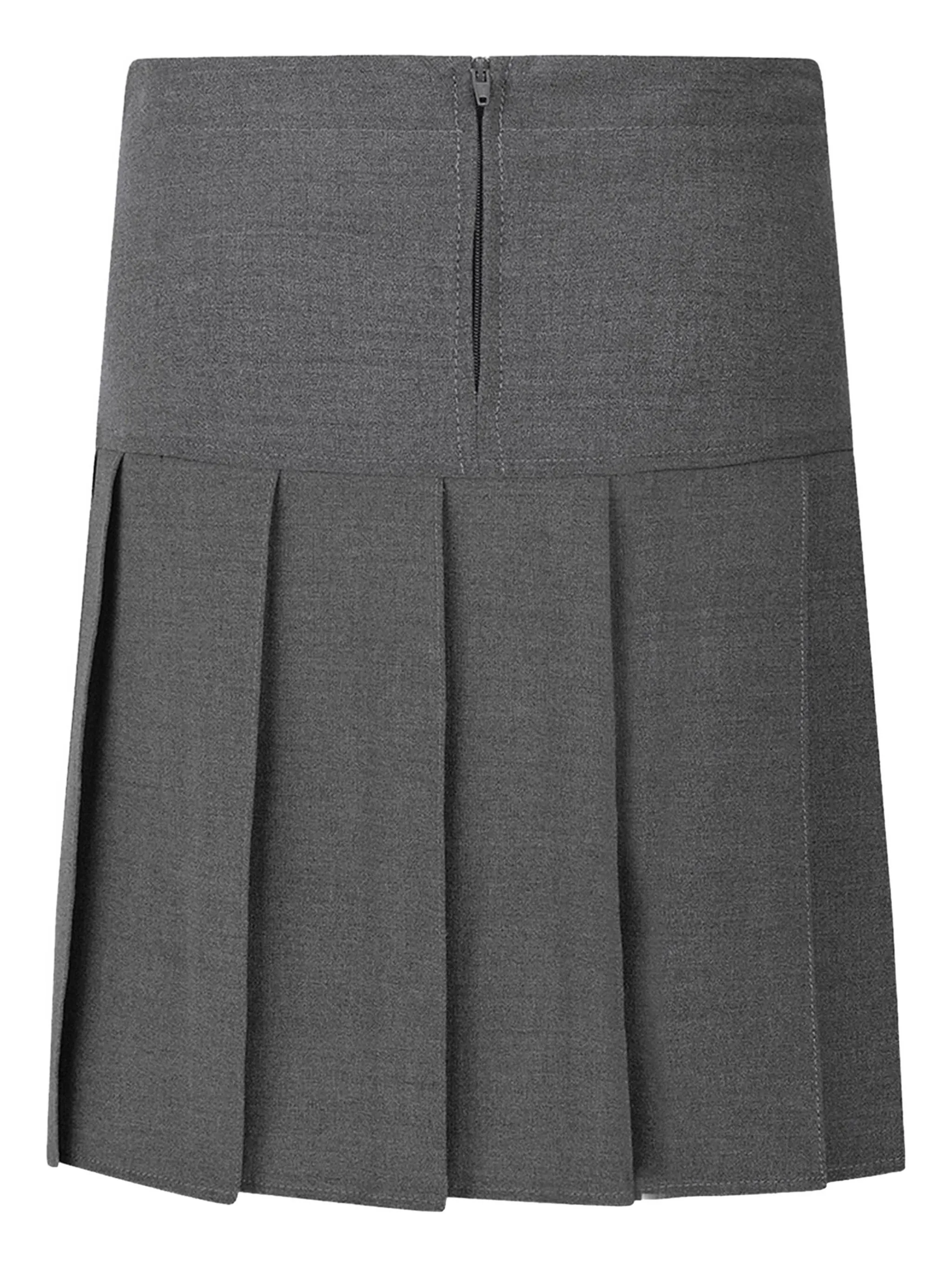 Плиссированный комплект из топа и юбки Zeco Schoolwear Kids, серый — фото 3