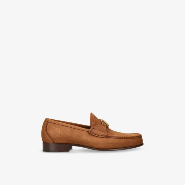 

Кожаные лоферы Vlogo signature Valentino Garavani, цвет tan