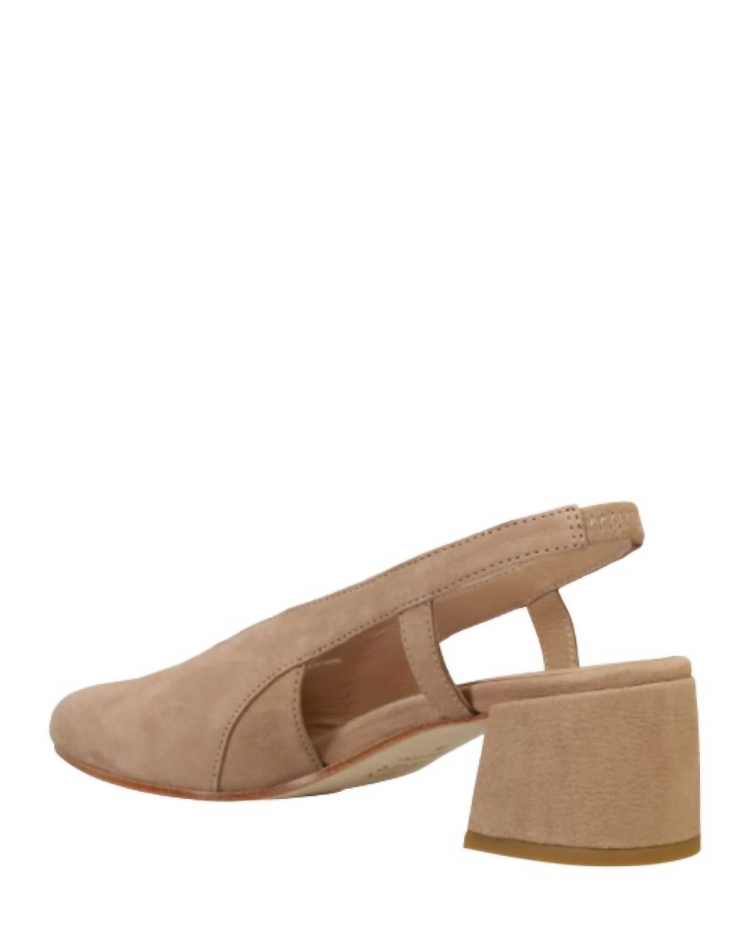 Women's Gals Slingback Pump Shoes In Earth Tumbled Nubuck Eileen Fisher, Earth Tumbled Nubuck — фото 2